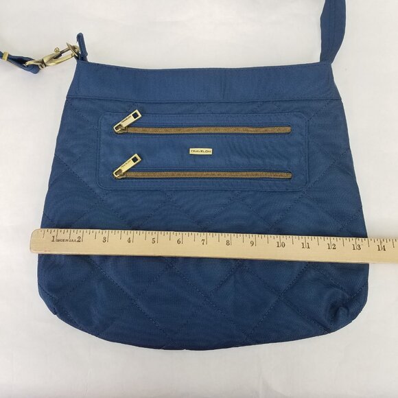 Travelon Bag Women's Navy Quilted Crossbody Purse Messenger Anti-Theft RFID - Picture 16 of 16